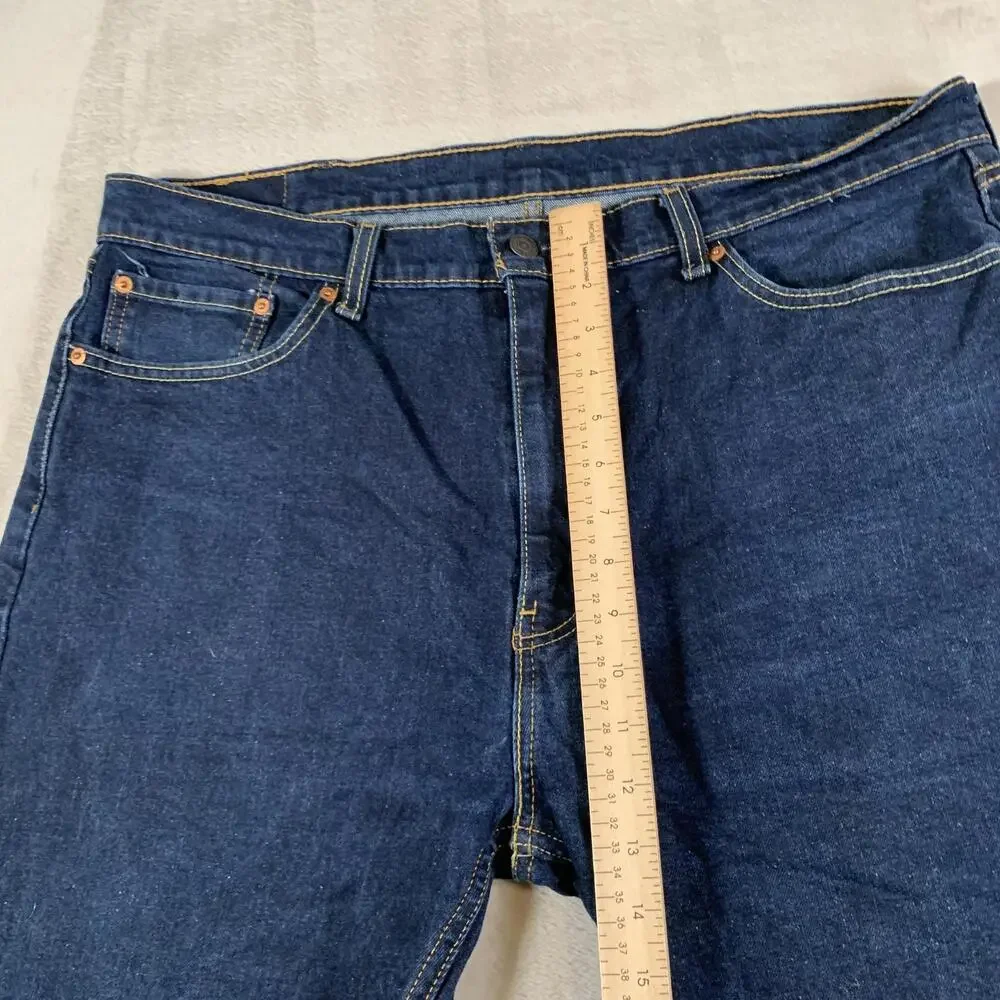 Levis 505 Jeans Mens 38x30 Blue Waterless Denim Straight Leg‎ Classic Fit Pants